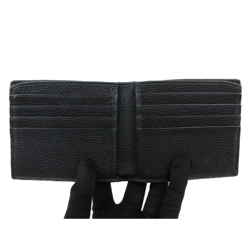 GUCCI Leather Wallet Bi fold Sherry Black - Picture 6 of 10